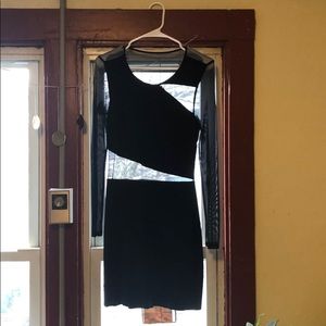 LBD with sheer cutouts